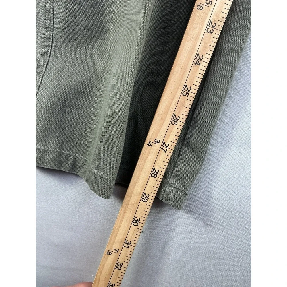Falls Creek Cargo Pants Men's 36x30 Olive Green Relaxed Fit Cotton Utility